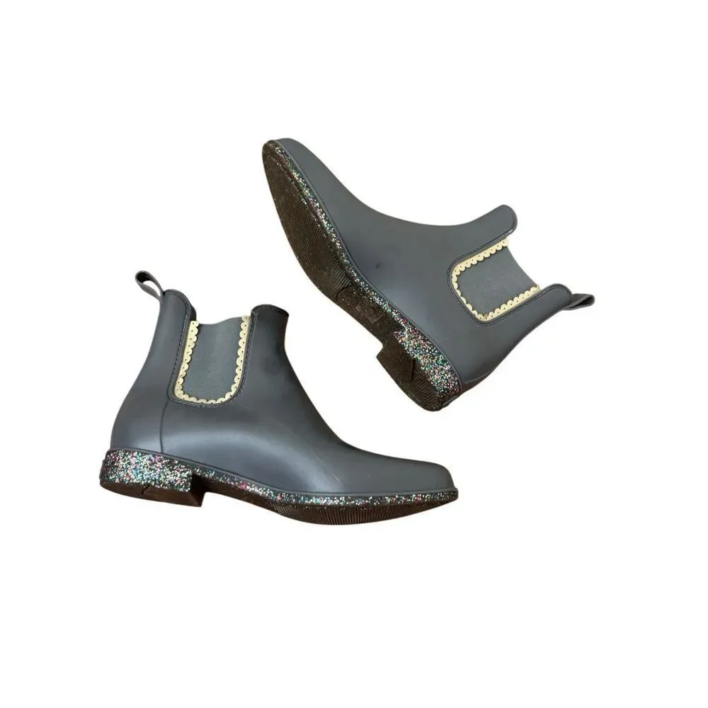 Jack Rogers Sallie Chelsea Waterproof Rain Waterproof Bootie Gray Size 9